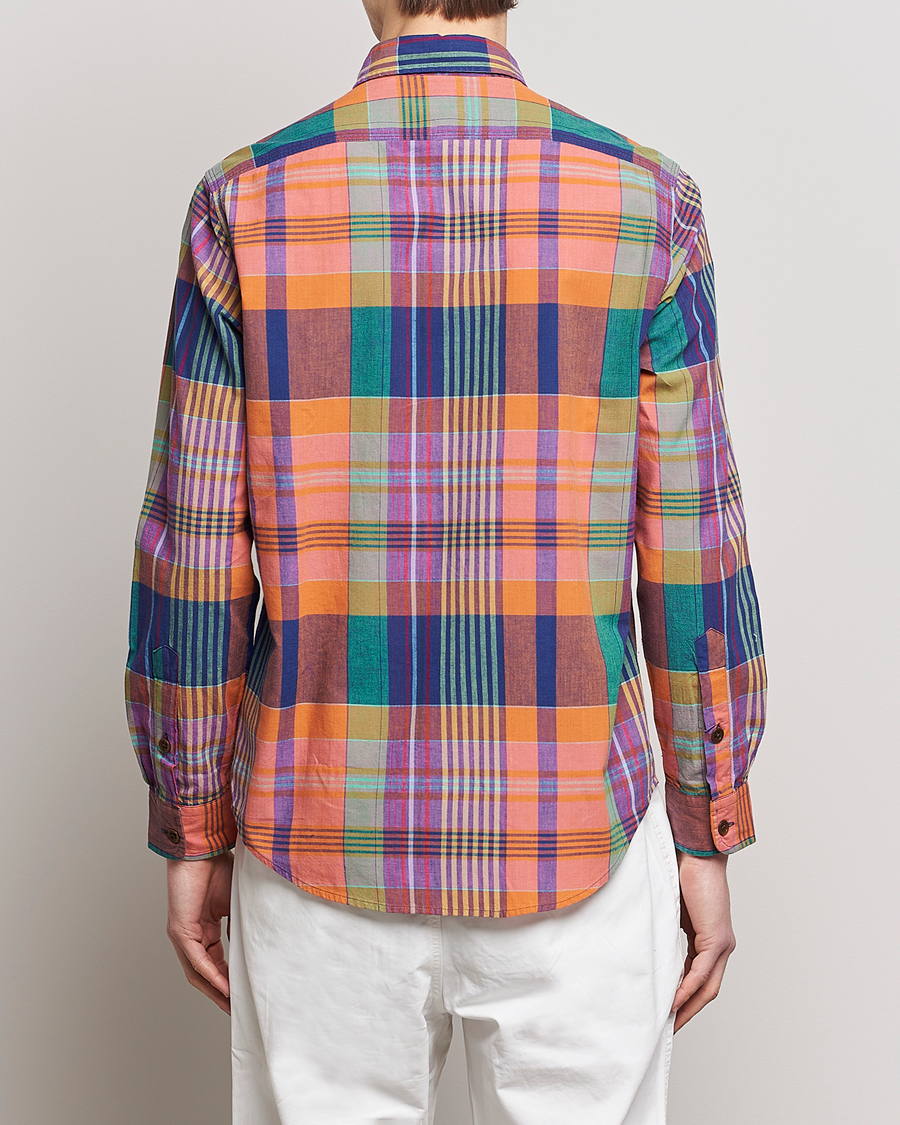 Uomini | Camicie | Polo Ralph Lauren | Madras Checked Shirt Orange/Purple