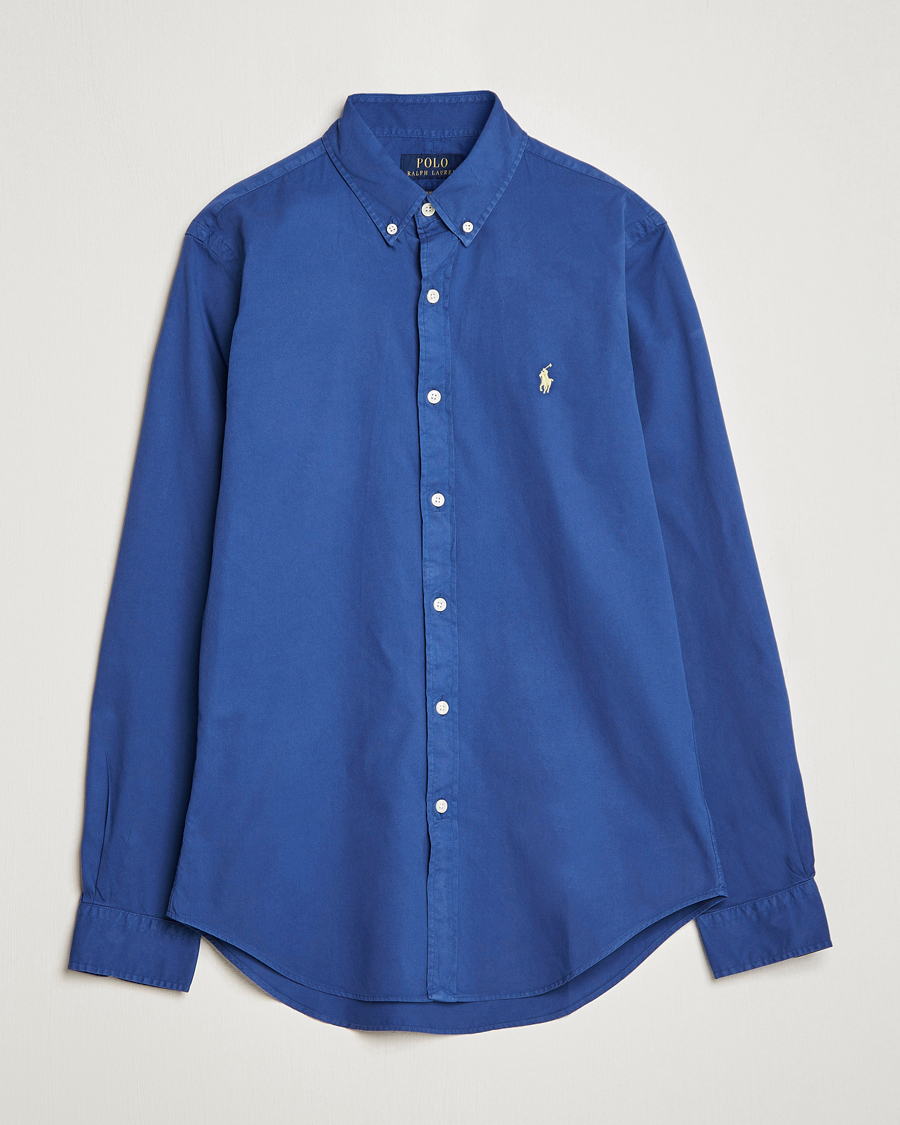Uomini | Camicie | Polo Ralph Lauren | Slim Fit Brushed Twill Shirt Royal Navy