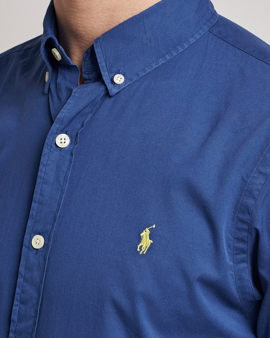 Uomini | Camicie | Polo Ralph Lauren | Slim Fit Brushed Twill Shirt Royal Navy