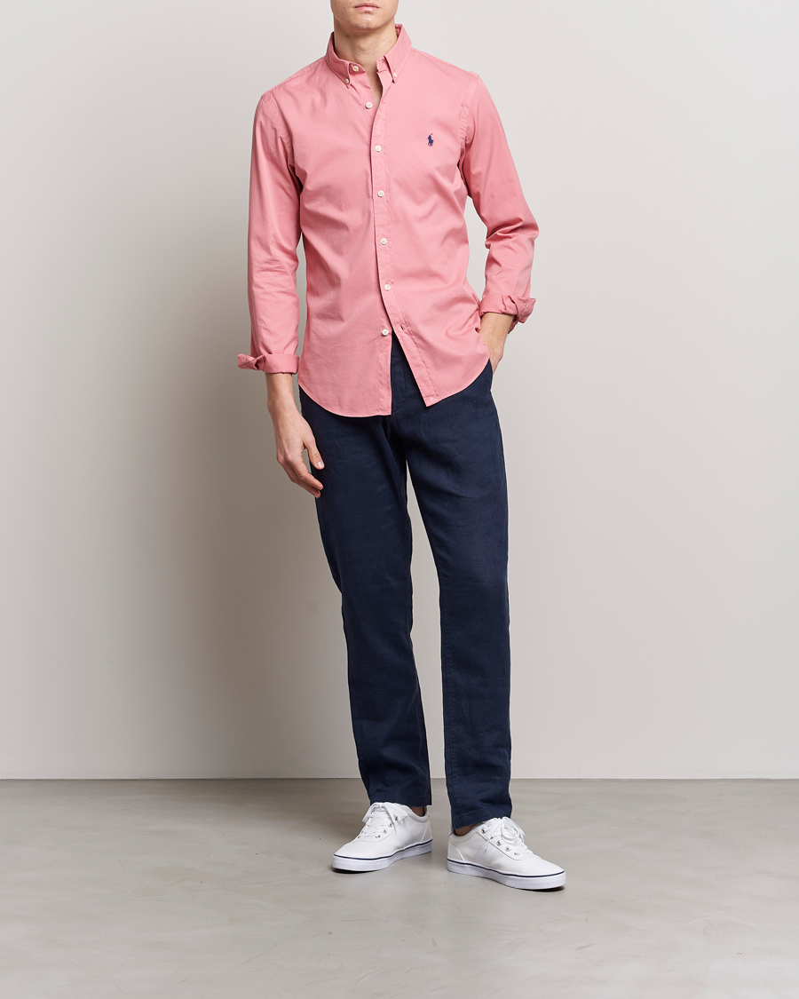 Uomini | Camicie | Polo Ralph Lauren | Slim Fit Brushed Twill Shirt Desert Rose