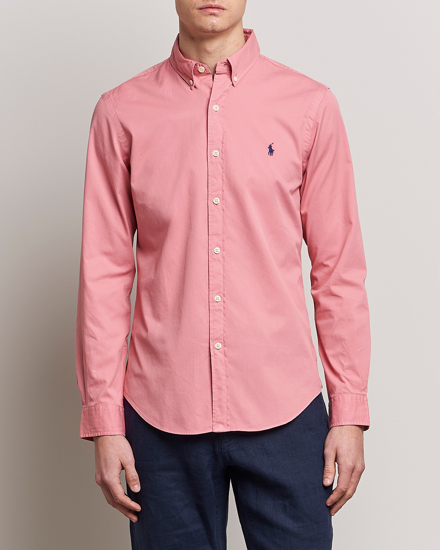 Uomini | Camicie | Polo Ralph Lauren | Slim Fit Brushed Twill Shirt Desert Rose