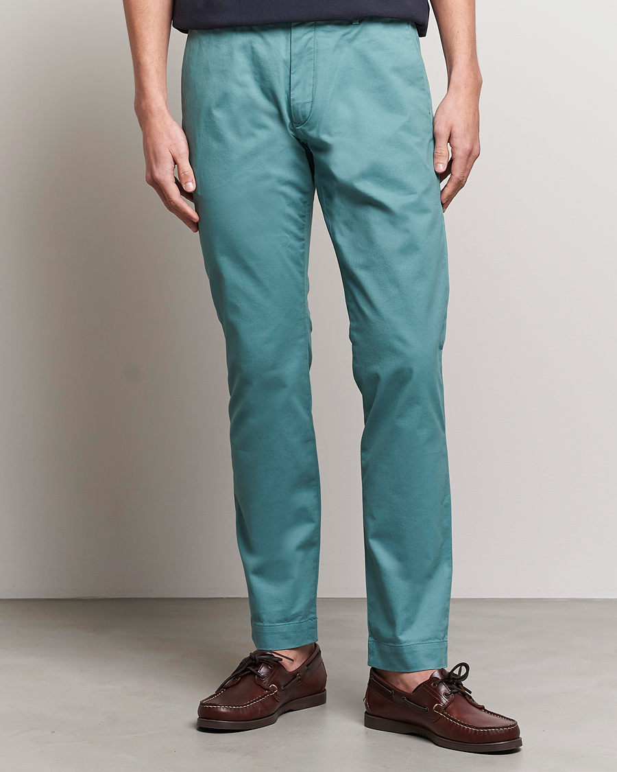 Uomini | Pantaloni | Polo Ralph Lauren | Slim Fit Stretch Chinos Greenscape