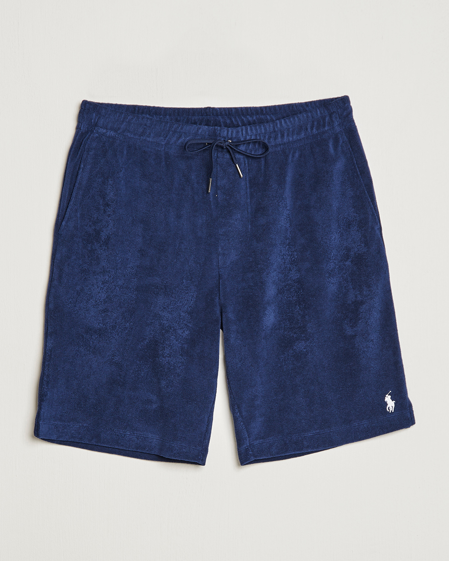 Uomini | Pantaloncini | Polo Ralph Lauren | Cotton Terry Drawstring Shorts Newport Navy