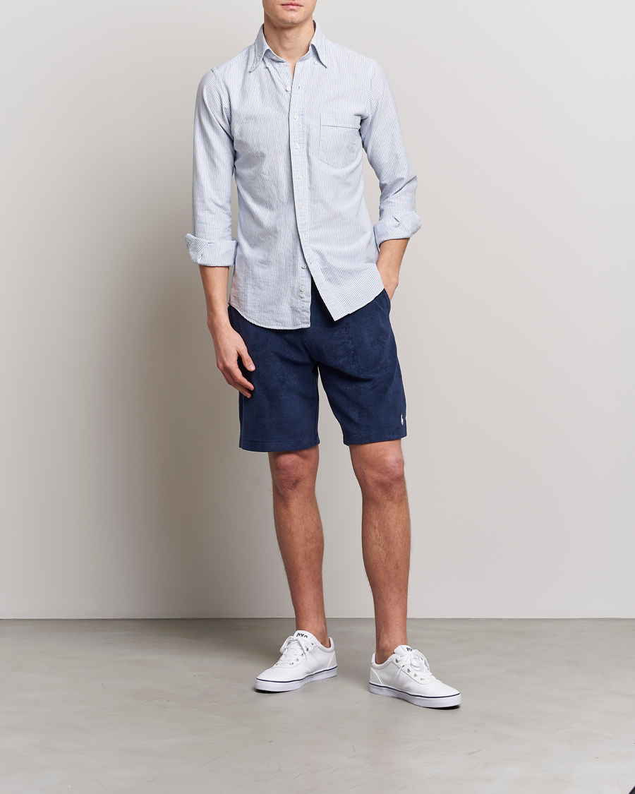 Uomini | Pantaloncini | Polo Ralph Lauren | Cotton Terry Drawstring Shorts Newport Navy