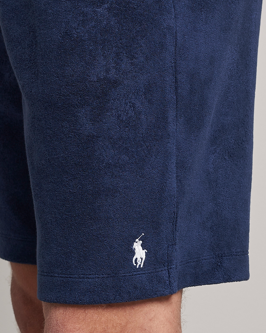 Uomini | Pantaloncini | Polo Ralph Lauren | Cotton Terry Drawstring Shorts Newport Navy