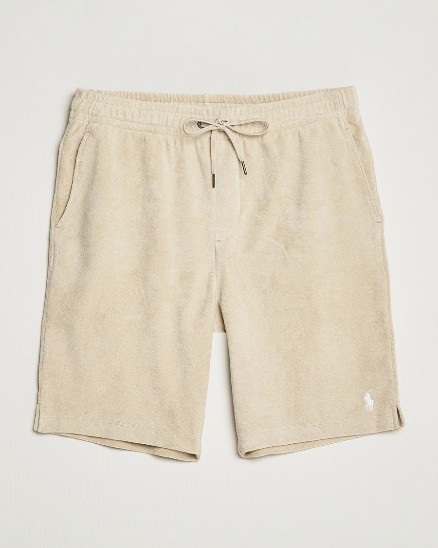 Uomini | Pantaloncini | Polo Ralph Lauren | Cotton Terry Drawstring Shorts Spring Beige