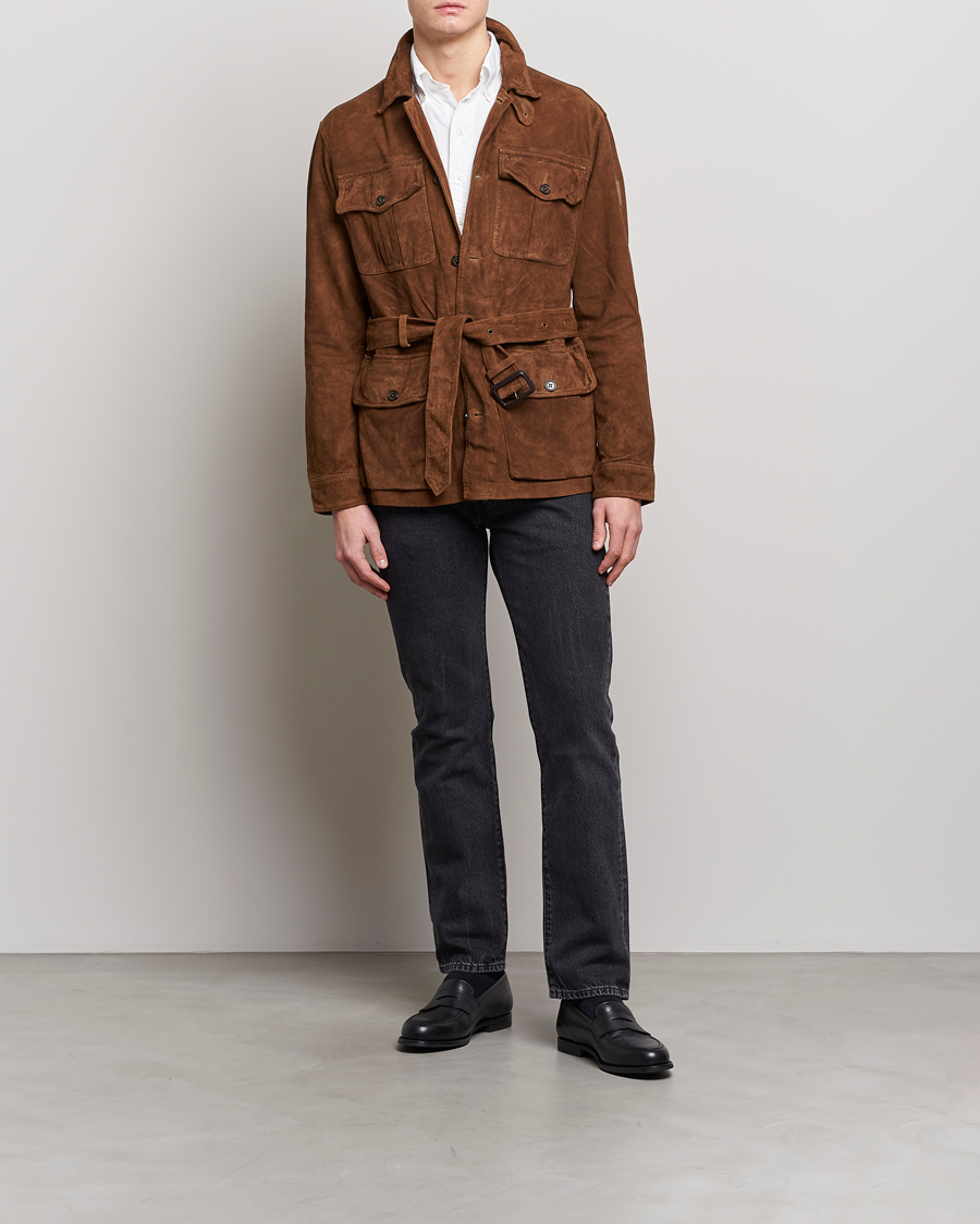 Uomini | Giacche | Polo Ralph Lauren | Safari Suede Field Jacket Smith Brown