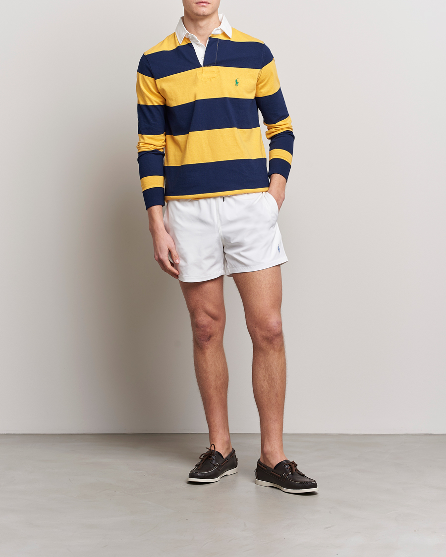 Uomini | Costumi da bagno | Polo Ralph Lauren | Recycled Slim Traveler Swimshorts White