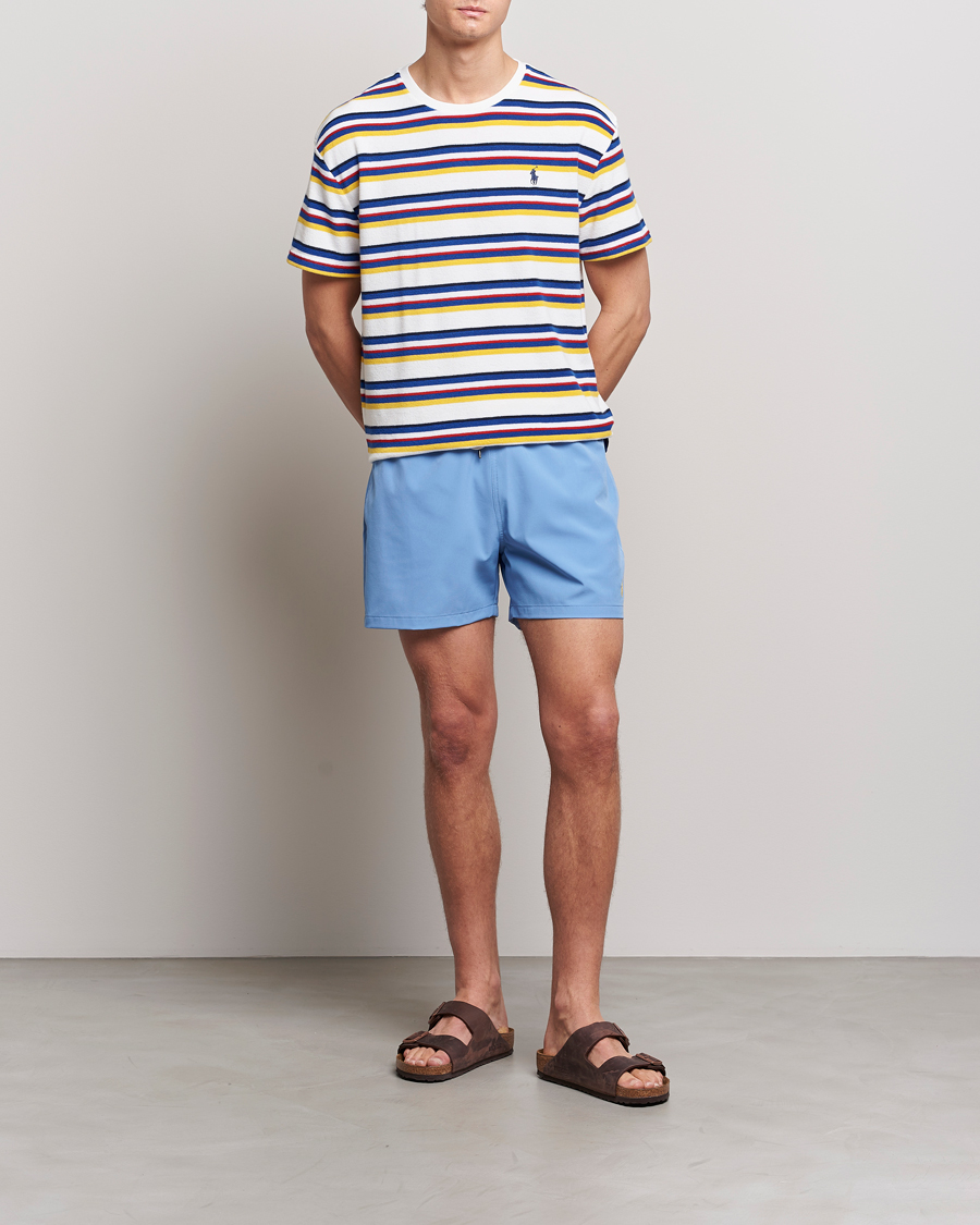 Uomini | Costumi da bagno | Polo Ralph Lauren | Recycled Slim Traveler Swimshorts Harbor Island Blue