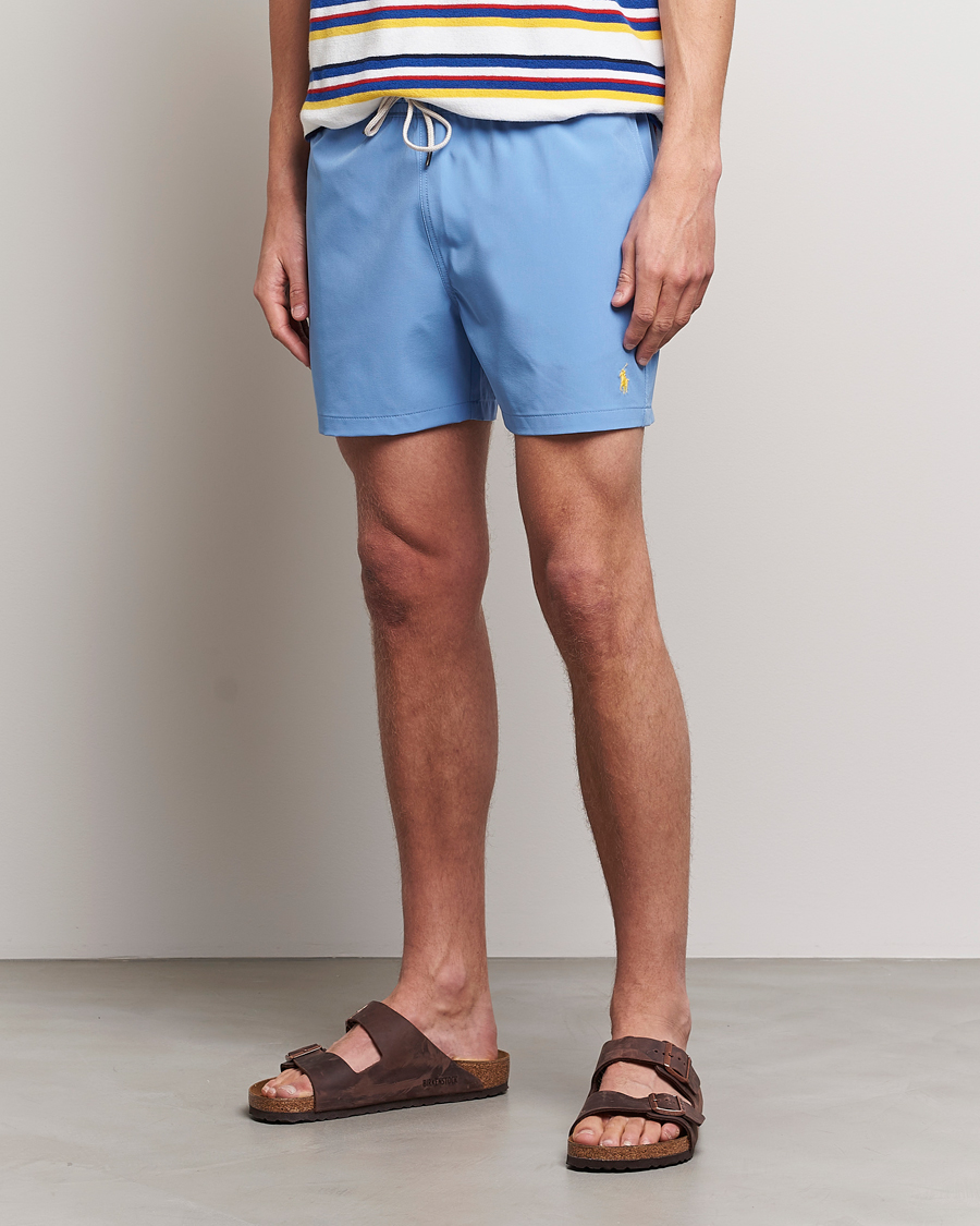 Uomini | Costumi da bagno | Polo Ralph Lauren | Recycled Slim Traveler Swimshorts Harbor Island Blue