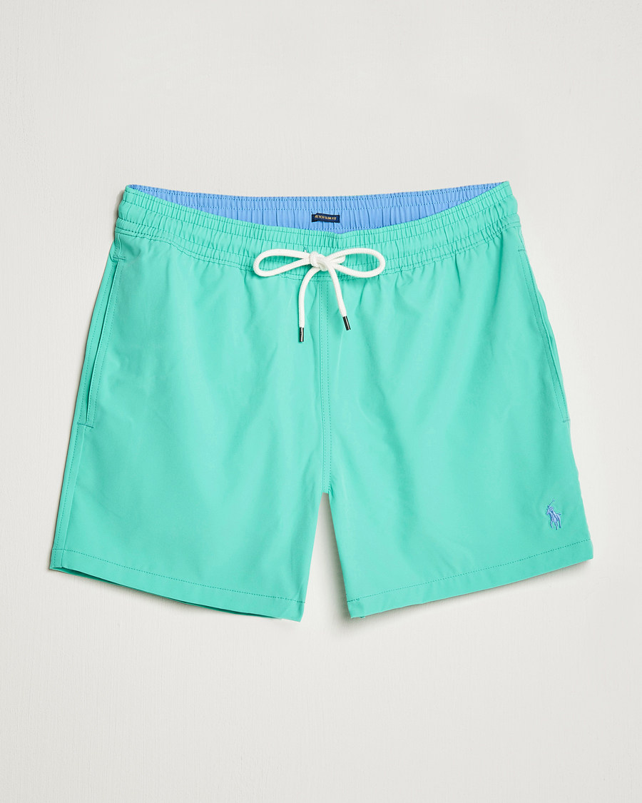 Uomini | Costumi da bagno | Polo Ralph Lauren | Recycled Slim Traveler Swimshorts Sunset Green