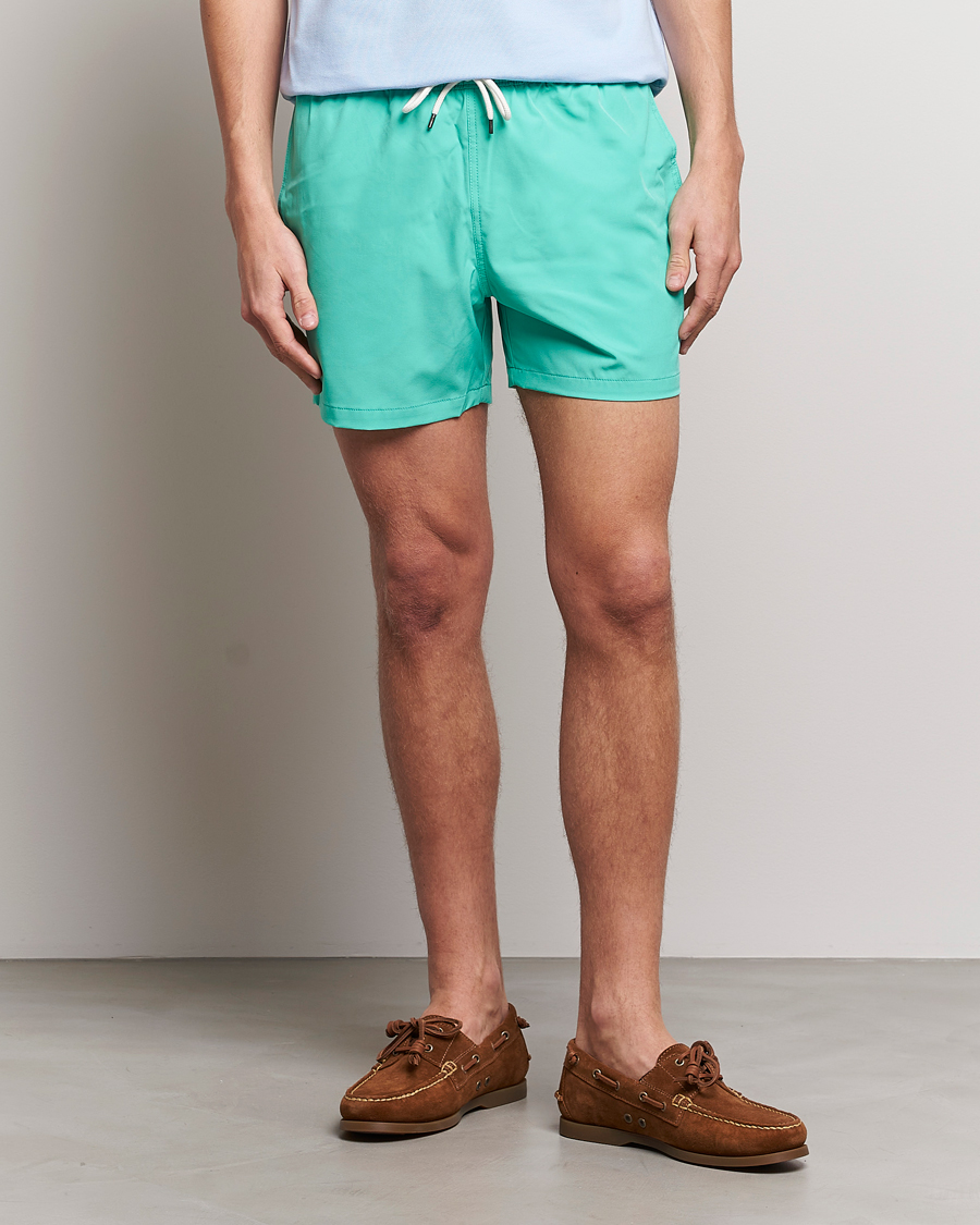 Uomini | Costumi da bagno | Polo Ralph Lauren | Recycled Slim Traveler Swimshorts Sunset Green