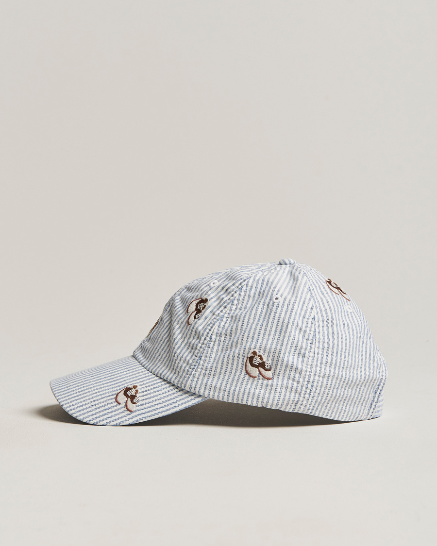 Uomini | Polo Ralph Lauren Oxford Striped Cap Blue/White | Polo Ralph Lauren | Oxford Striped Cap Blue/White
