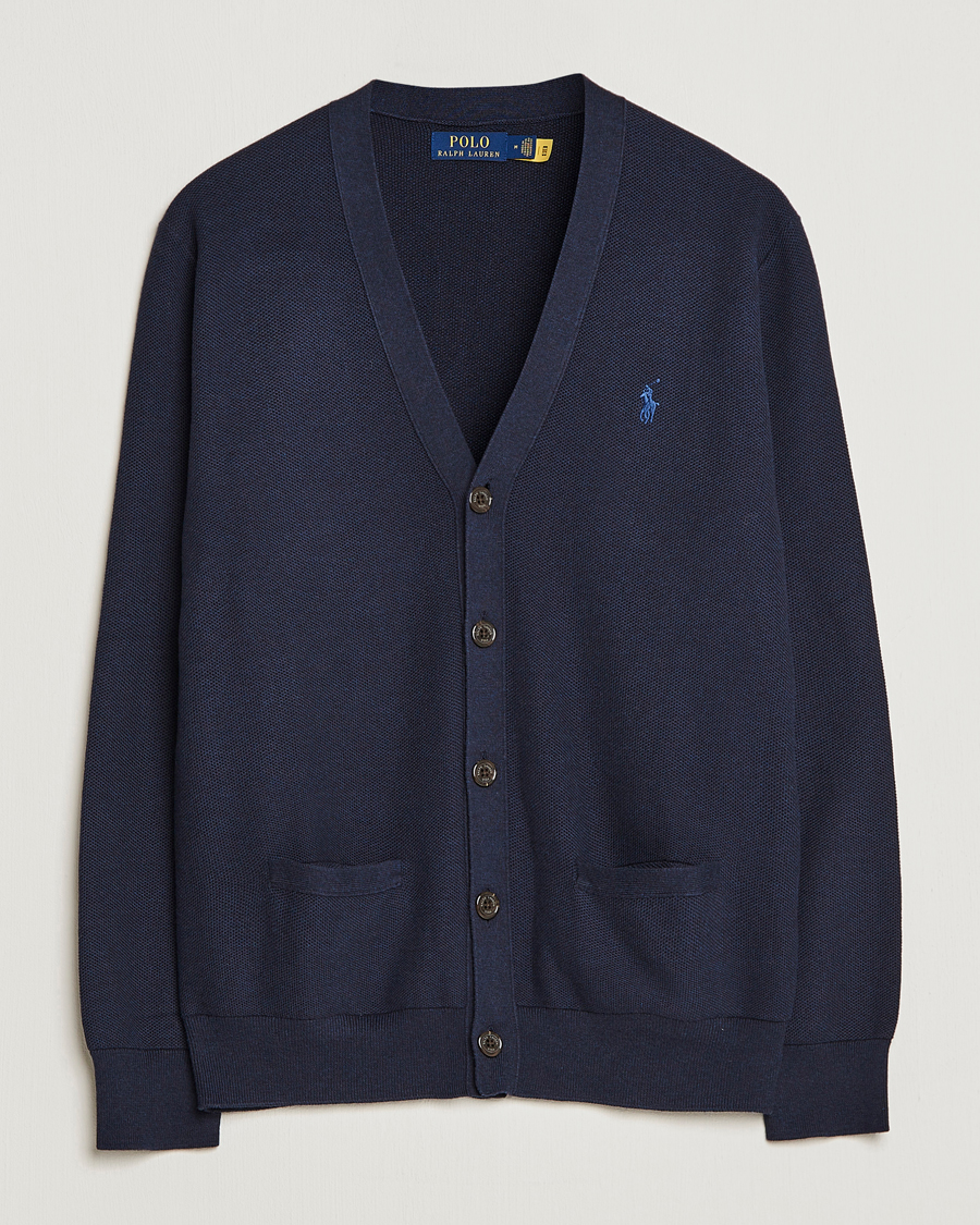 Uomini | Maglieria | Polo Ralph Lauren | Cotton Cardigan Navy Heather