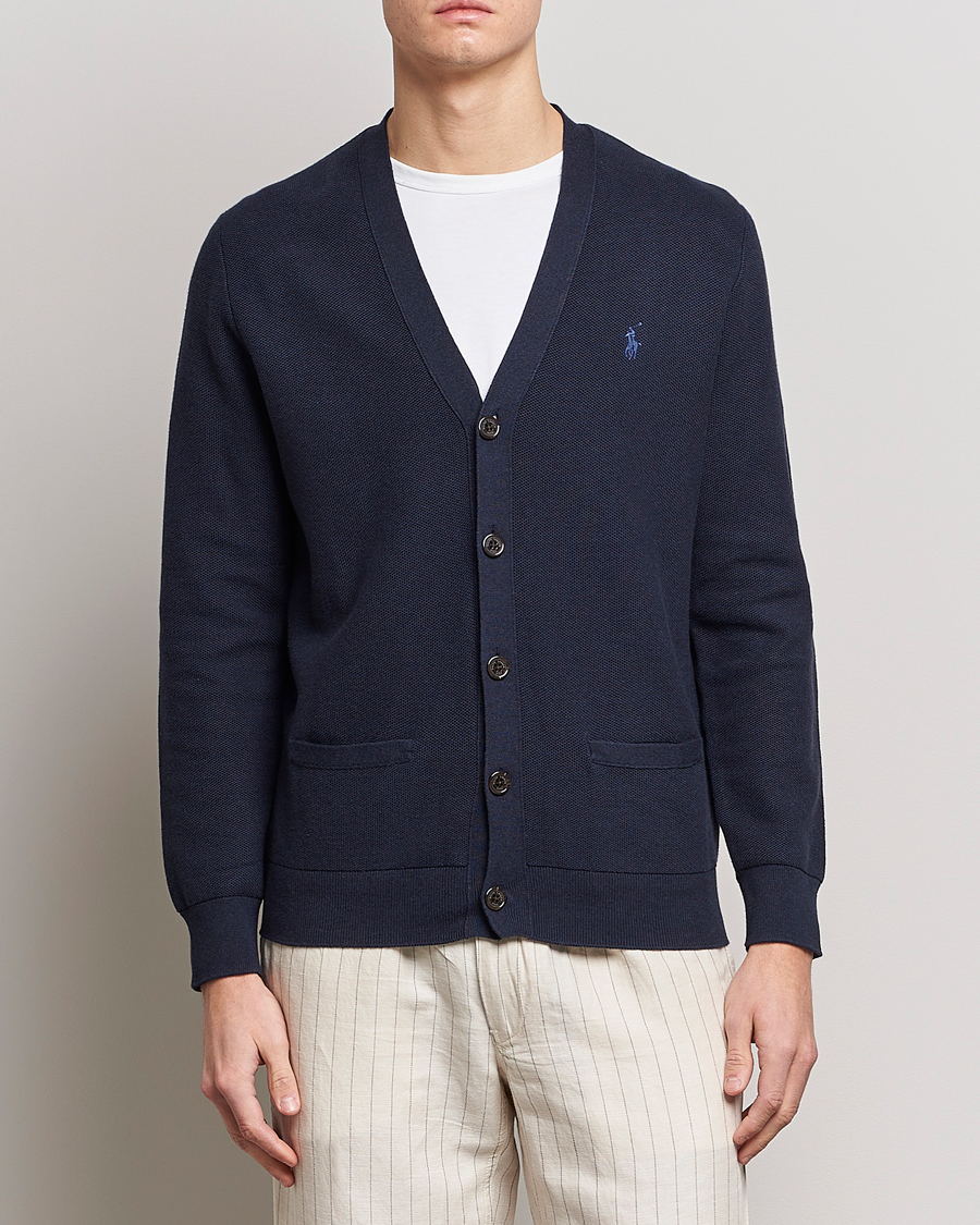 Uomini | Maglieria | Polo Ralph Lauren | Cotton Cardigan Navy Heather