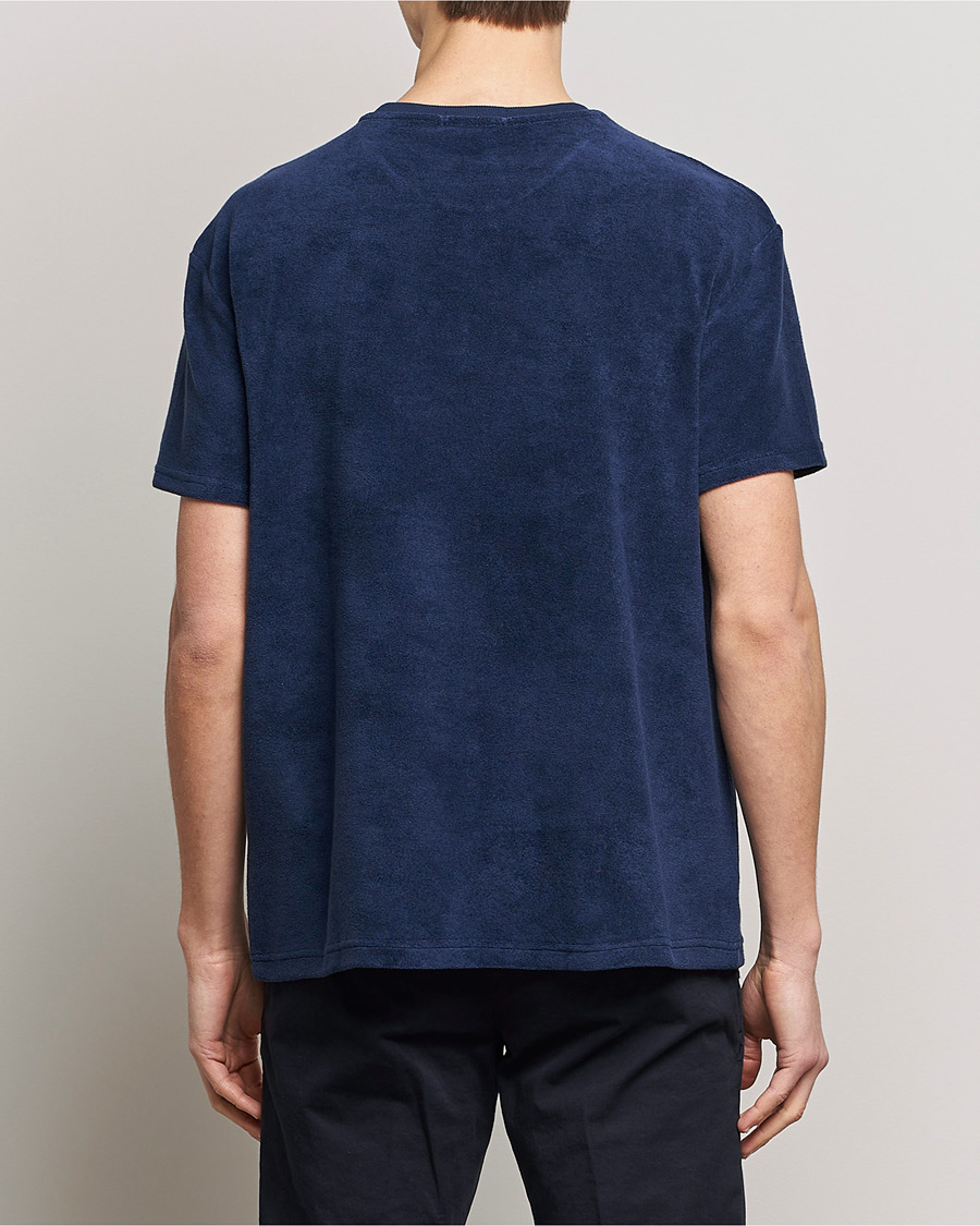 Uomini | T-shirt | Polo Ralph Lauren | Cotton Terry Crew Neck T-shirt Newport Navy