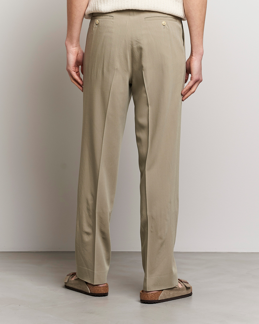 Uomini | Pantaloni | Auralee | Viyella Wool Slacks Light Khaki