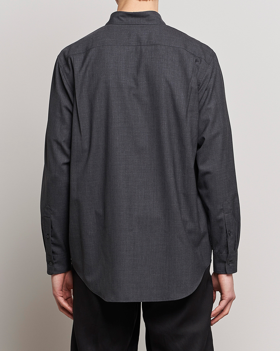 Uomini | Camicie | Auralee | Tropical Wool Shirt Charcoal