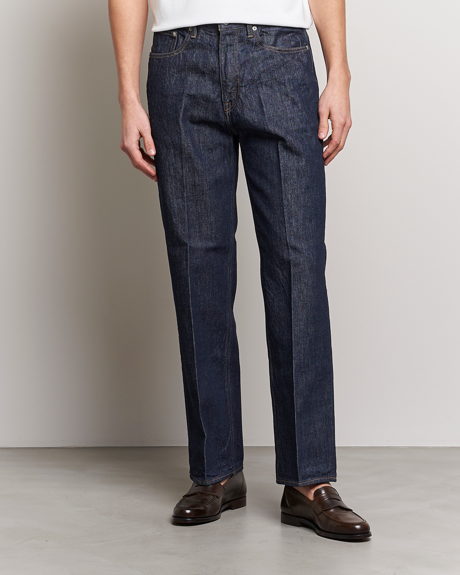 Uomini | Jeans | Auralee | Regular Fit Denim Pants Dark Indigo