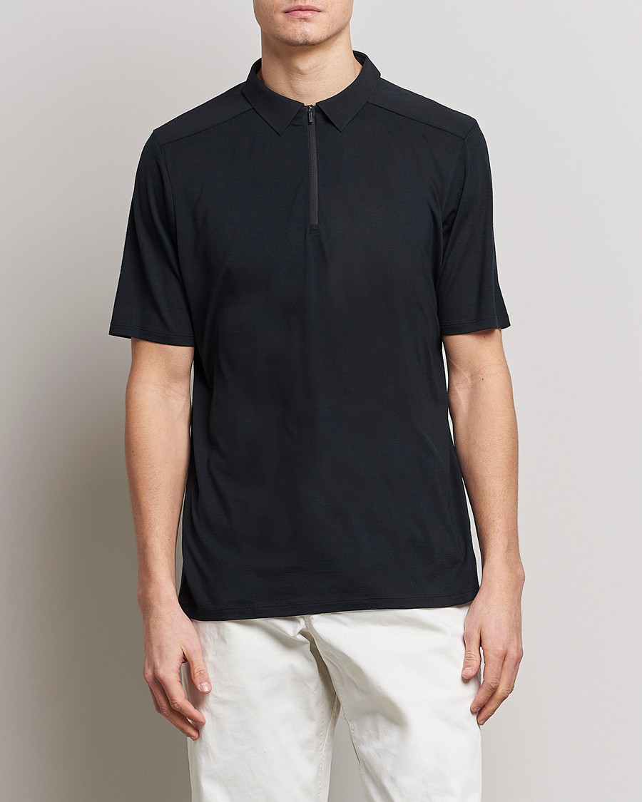 Uomini | Polo | Arc'teryx Veilance | Frame Short Sleeve Polo Shirt Black