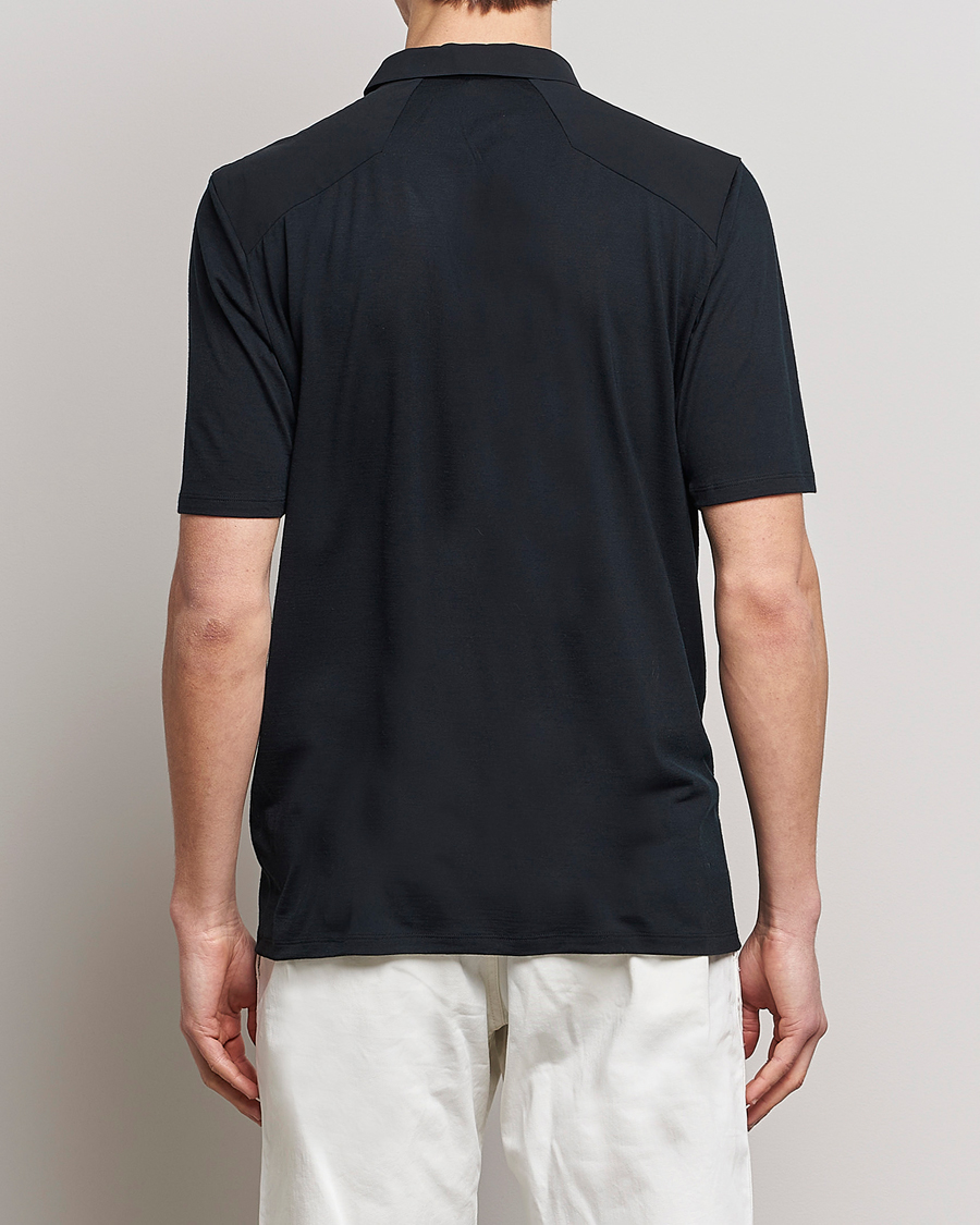 Uomini | Polo | Arc'teryx Veilance | Frame Short Sleeve Polo Shirt Black