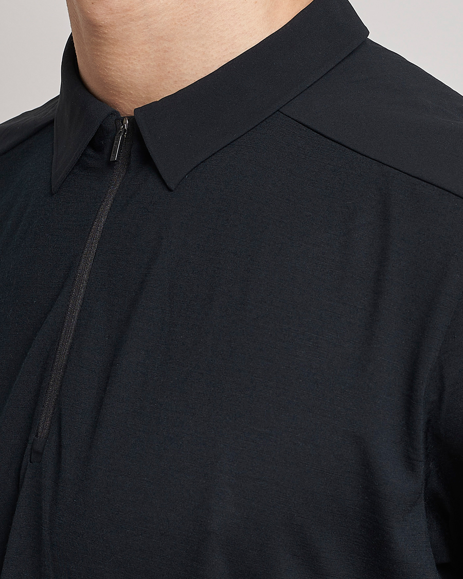 Uomini | Polo | Arc'teryx Veilance | Frame Short Sleeve Polo Shirt Black
