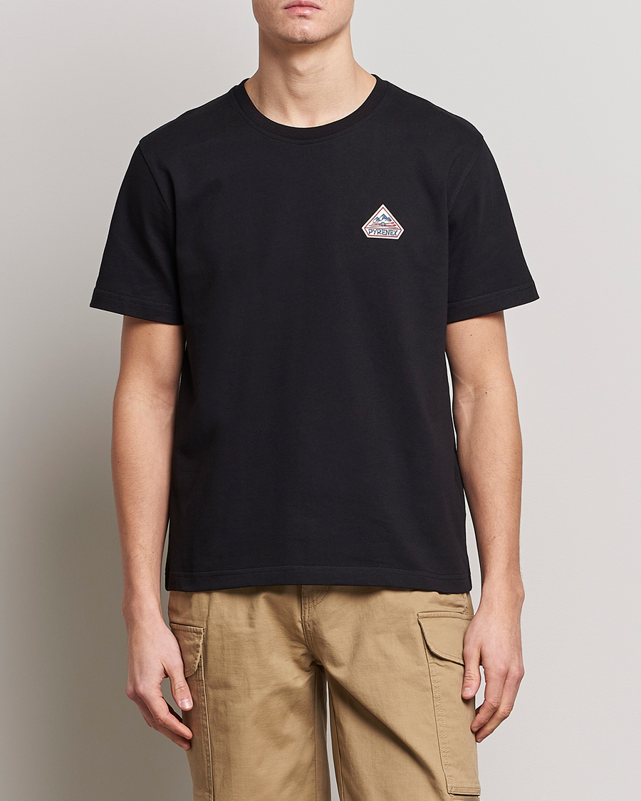 Uomini | T-shirt | Pyrenex | Echo Cotton Logo T-Shirt Black
