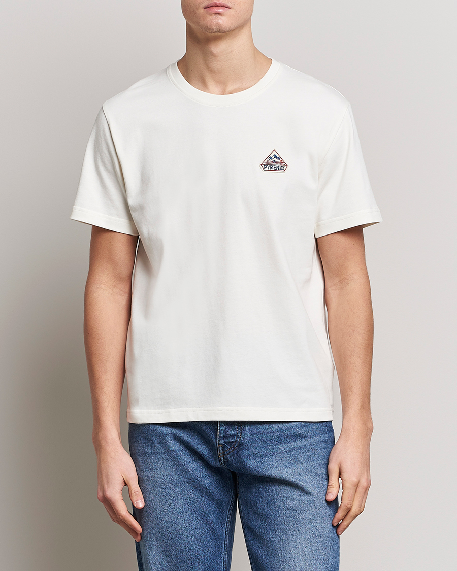 Uomini | T-shirt | Pyrenex | Echo Cotton Logo T-Shirt Milk