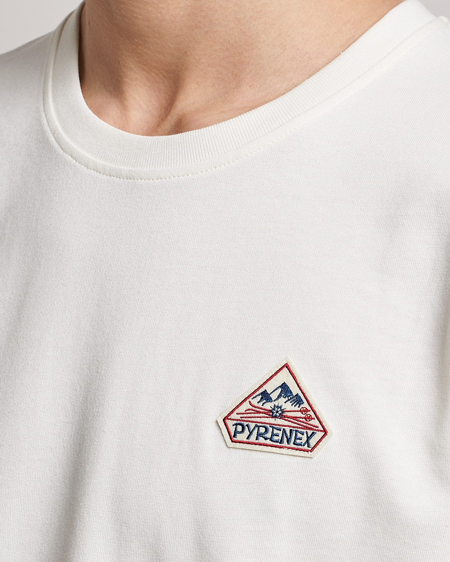 Uomini | T-shirt | Pyrenex | Echo Cotton Logo T-Shirt Milk