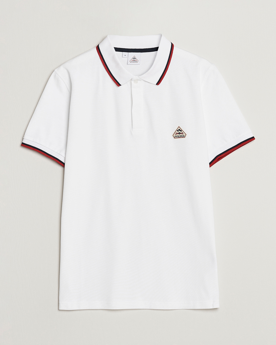 Uomini | Polo | Pyrenex | Leyre Cotton Logo Polo White
