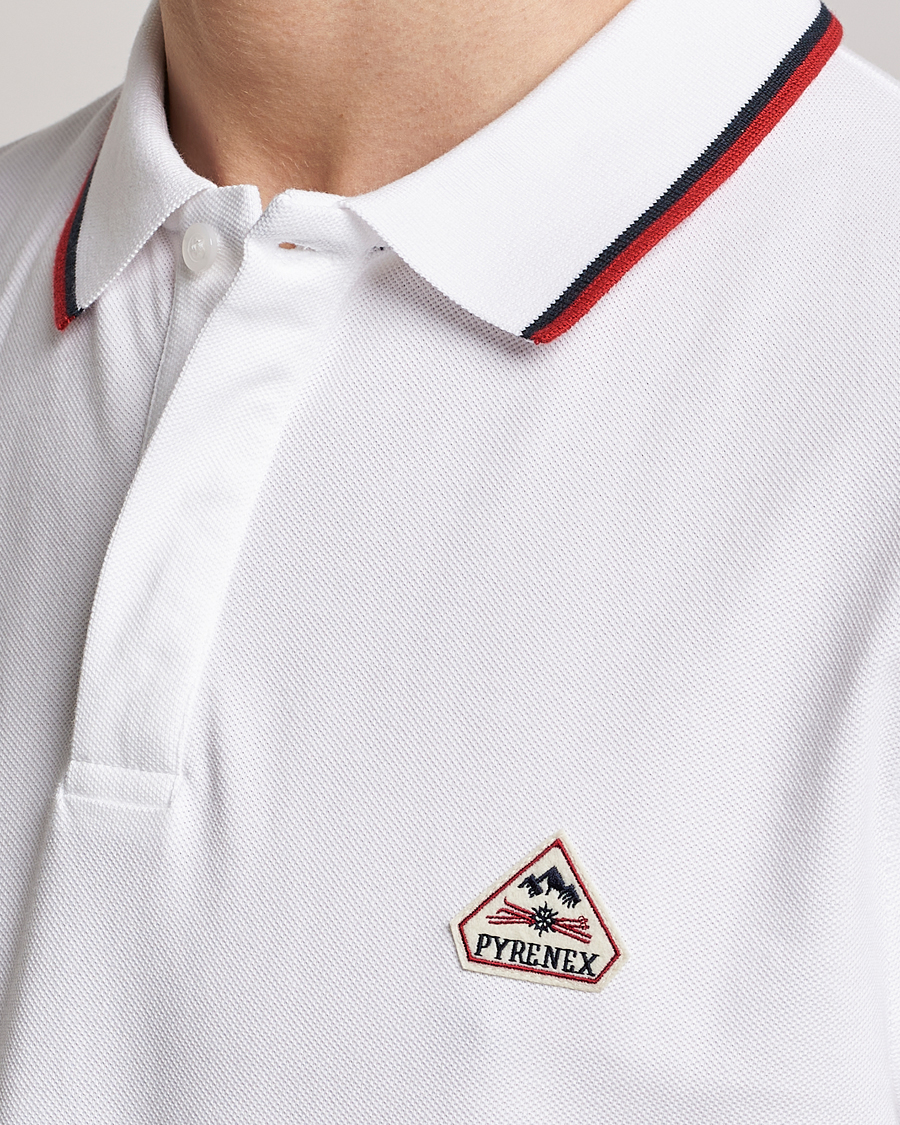 Uomini | Polo | Pyrenex | Leyre Cotton Logo Polo White