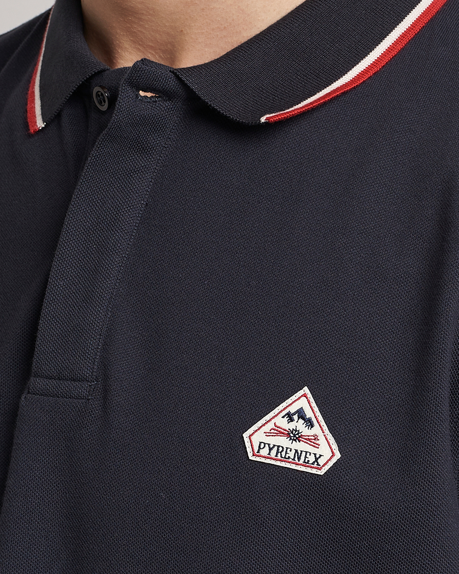 Uomini | Polo | Pyrenex | Leyre Cotton Logo Polo Deep Ink