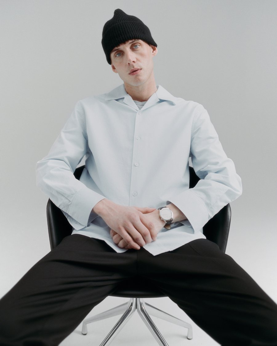 Uomini | Camicie | Filippa K | Oxford Overshirt Ice Blue