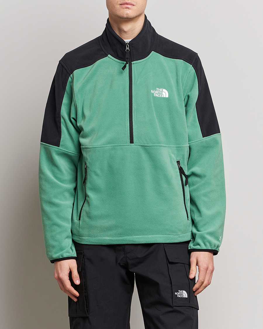 Uomini | Maglieria | The North Face | Polartec Fleece Half Zip Deep Grass Green