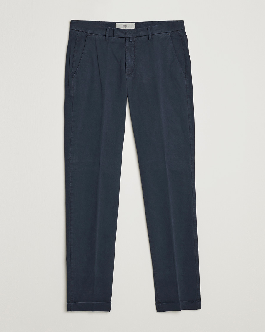 Uomini | Pantaloni | Briglia 1949 | Slim Fit Cotton Chinos Navy