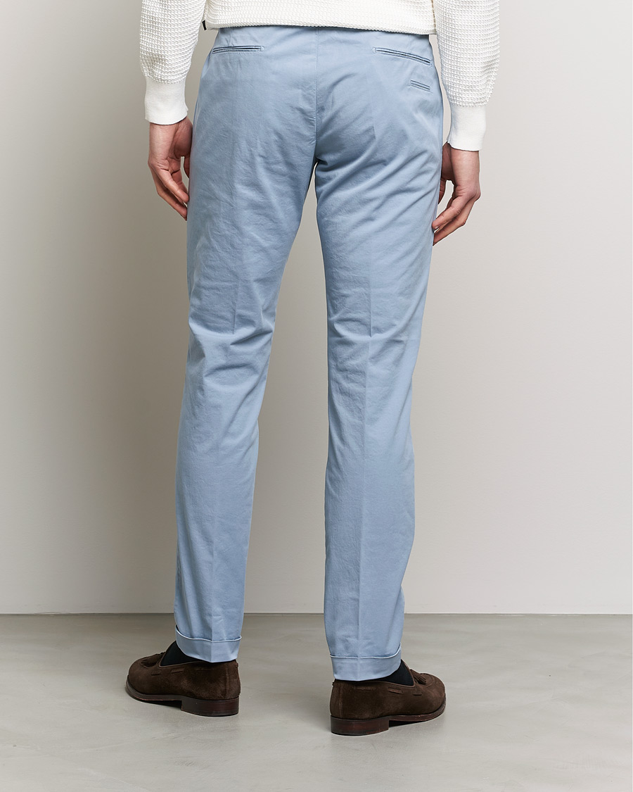Uomini | Pantaloni | Briglia 1949 | Slim Fit Cotton Chinos Light Blue