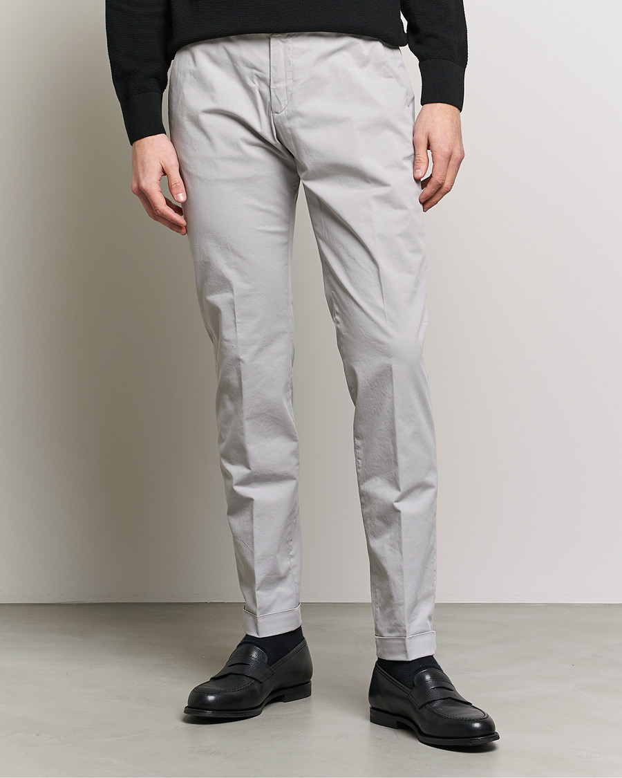 Uomini | Pantaloni | Briglia 1949 | Slim Fit Cotton Chinos Grey