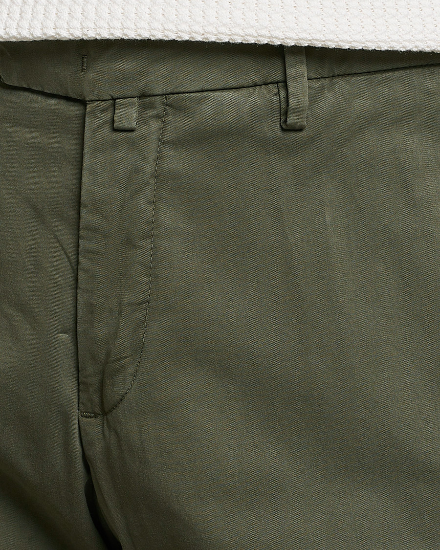 Uomini | Pantaloni | Briglia 1949 | Slim Fit Cotton Chinos Olive