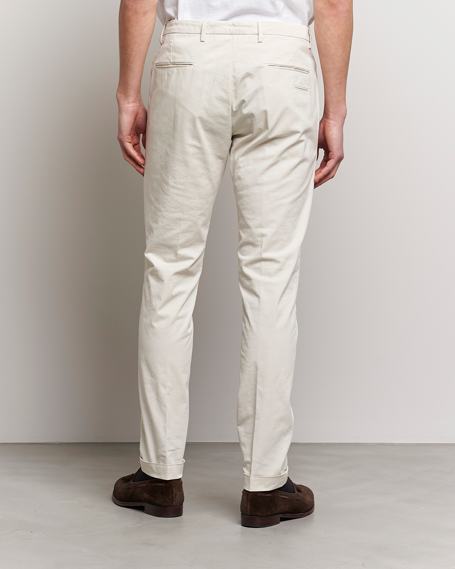 Uomini | Pantaloni | Briglia 1949 | Slim Fit Cotton Chinos Cream