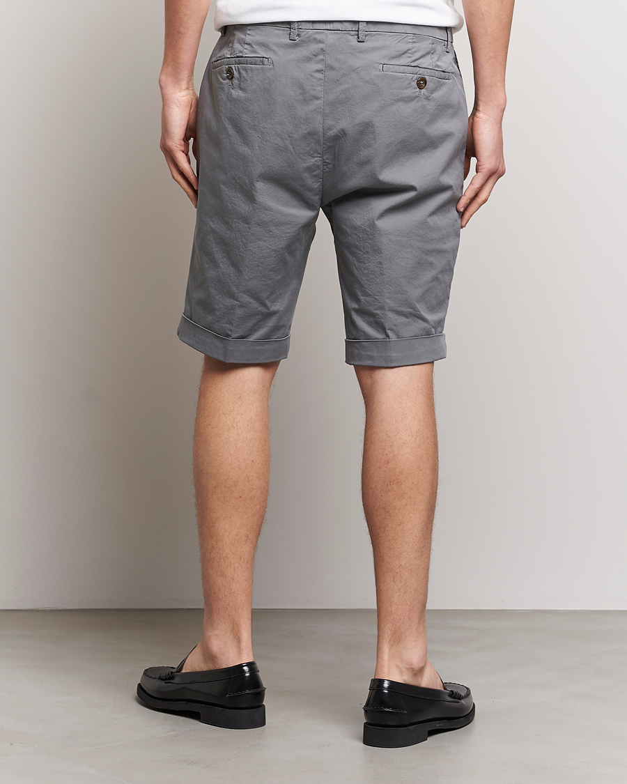 Uomini | Pantaloncini | Briglia 1949 | Pleated Cotton Shorts Grey