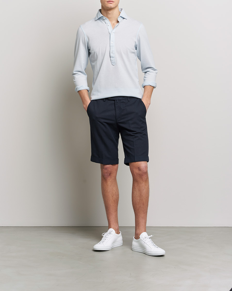 Uomini | Pantaloncini | Briglia 1949 | Linen/Cotton Shorts Navy