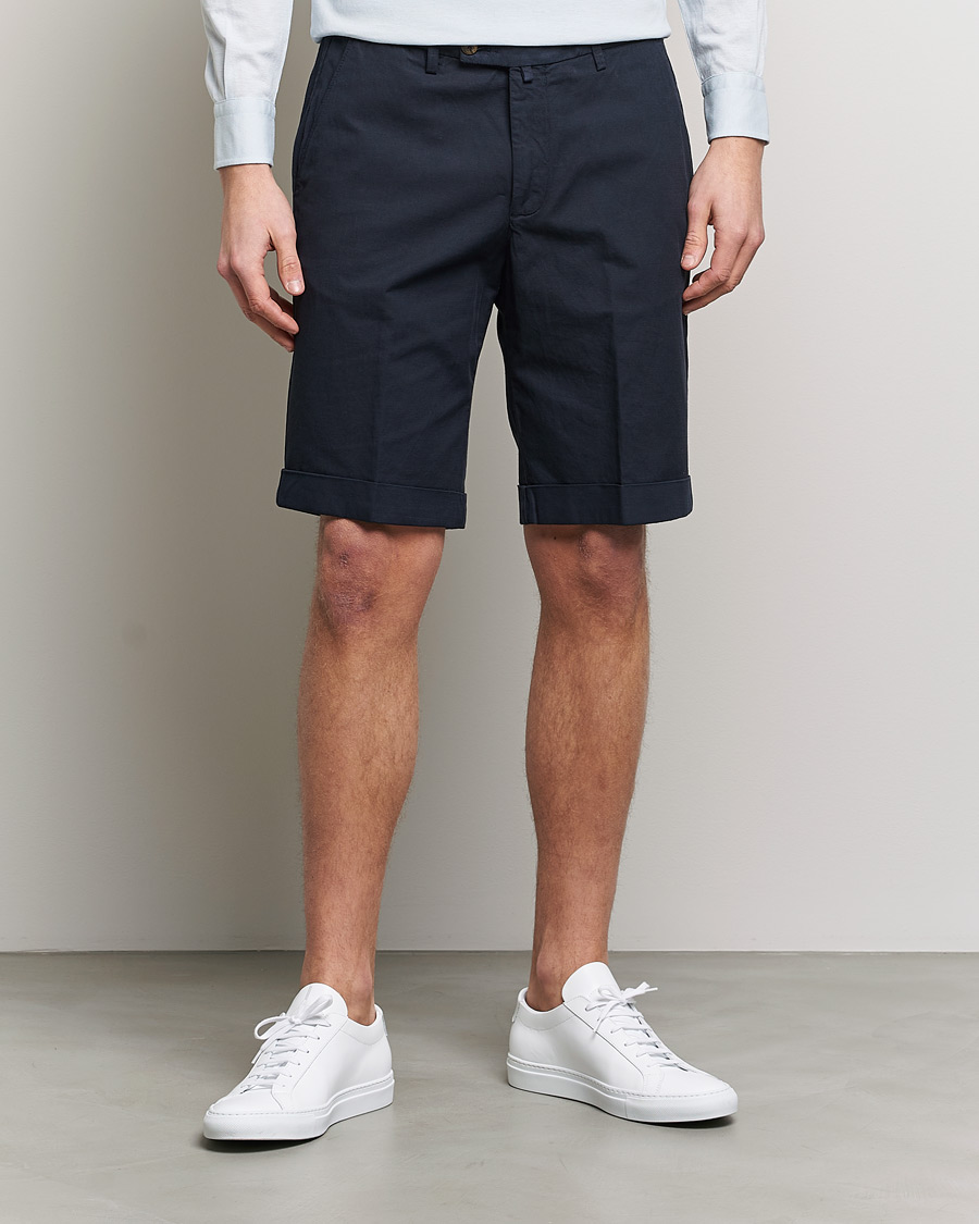 Uomini | Pantaloncini | Briglia 1949 | Linen/Cotton Shorts Navy