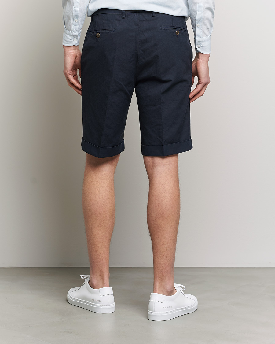 Uomini | Pantaloncini | Briglia 1949 | Linen/Cotton Shorts Navy