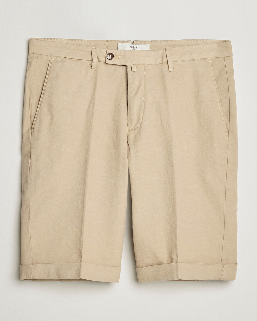 Uomini | Pantaloncini | Briglia 1949 | Linen/Cotton Shorts Beige