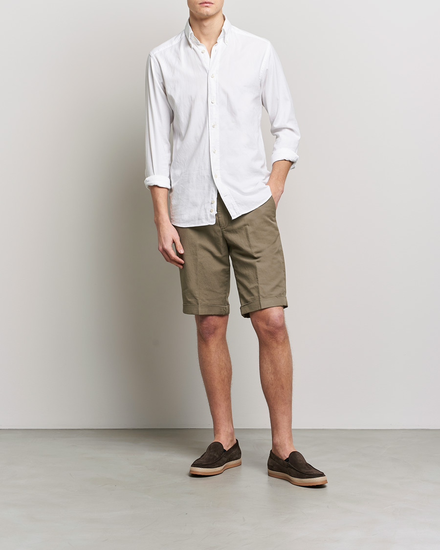 Uomini | Pantaloncini | Briglia 1949 | Linen/Cotton Shorts Olive