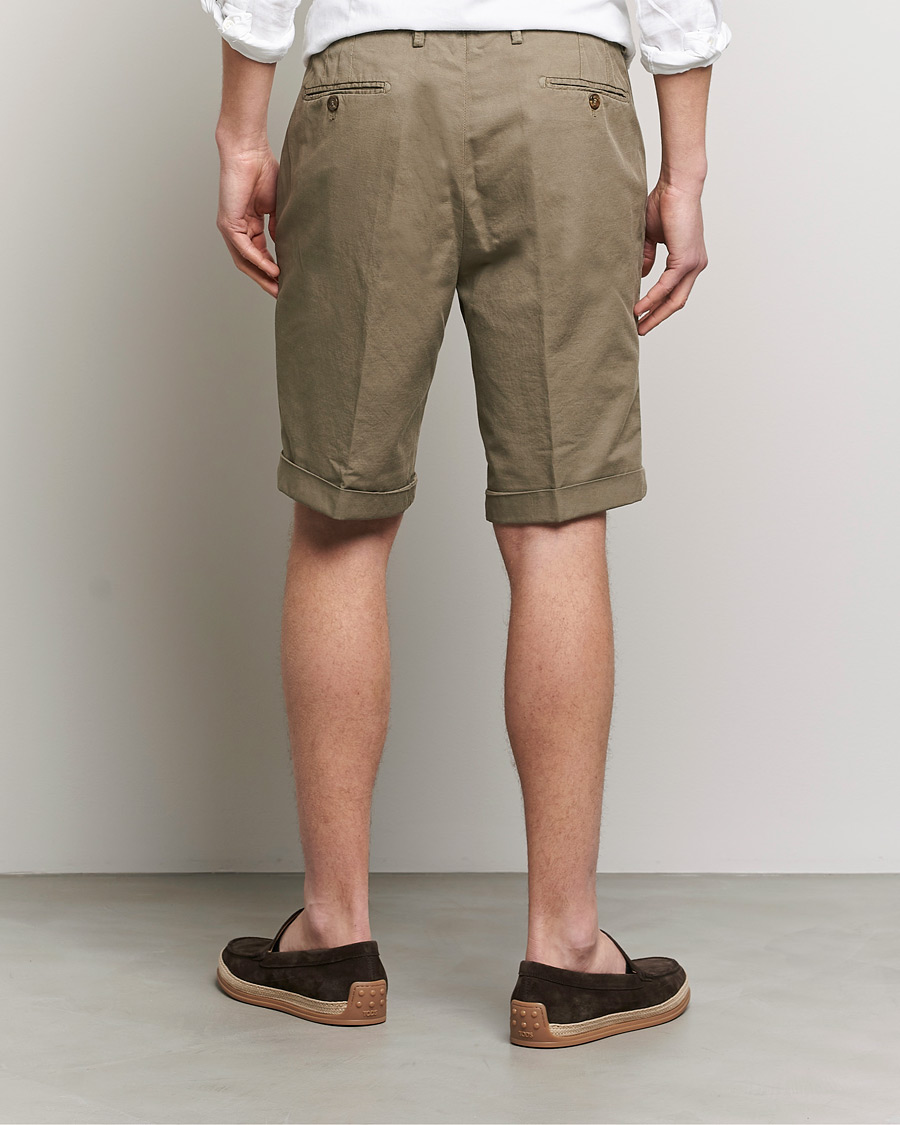 Uomini | Pantaloncini | Briglia 1949 | Linen/Cotton Shorts Olive