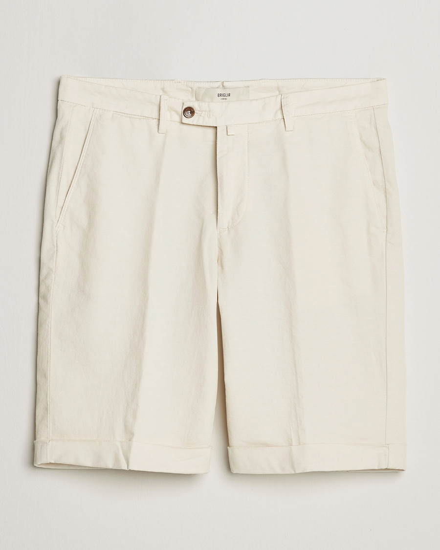 Uomini | Pantaloncini | Briglia 1949 | Linen/Cotton Shorts Cream