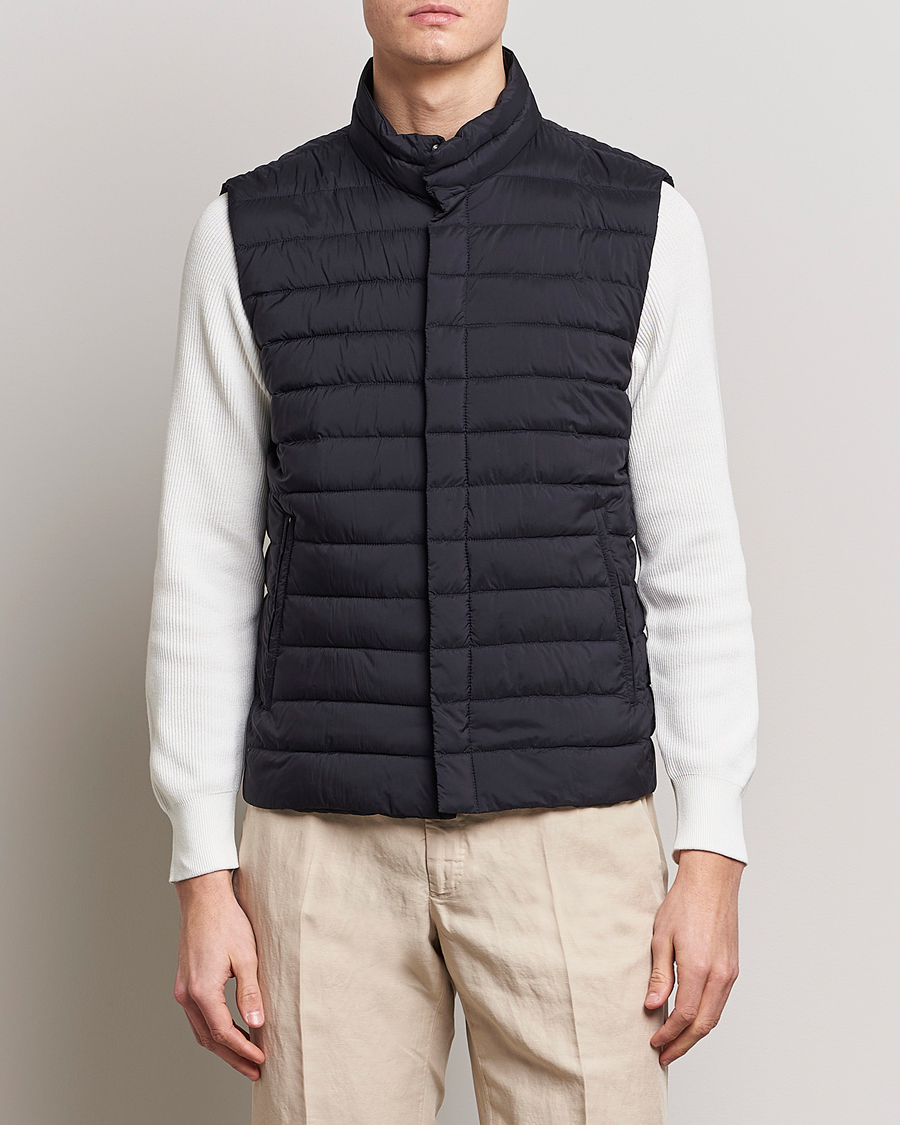 Uomini | Gilet | Herno | Nuage Matt Nylon Vest Midnight