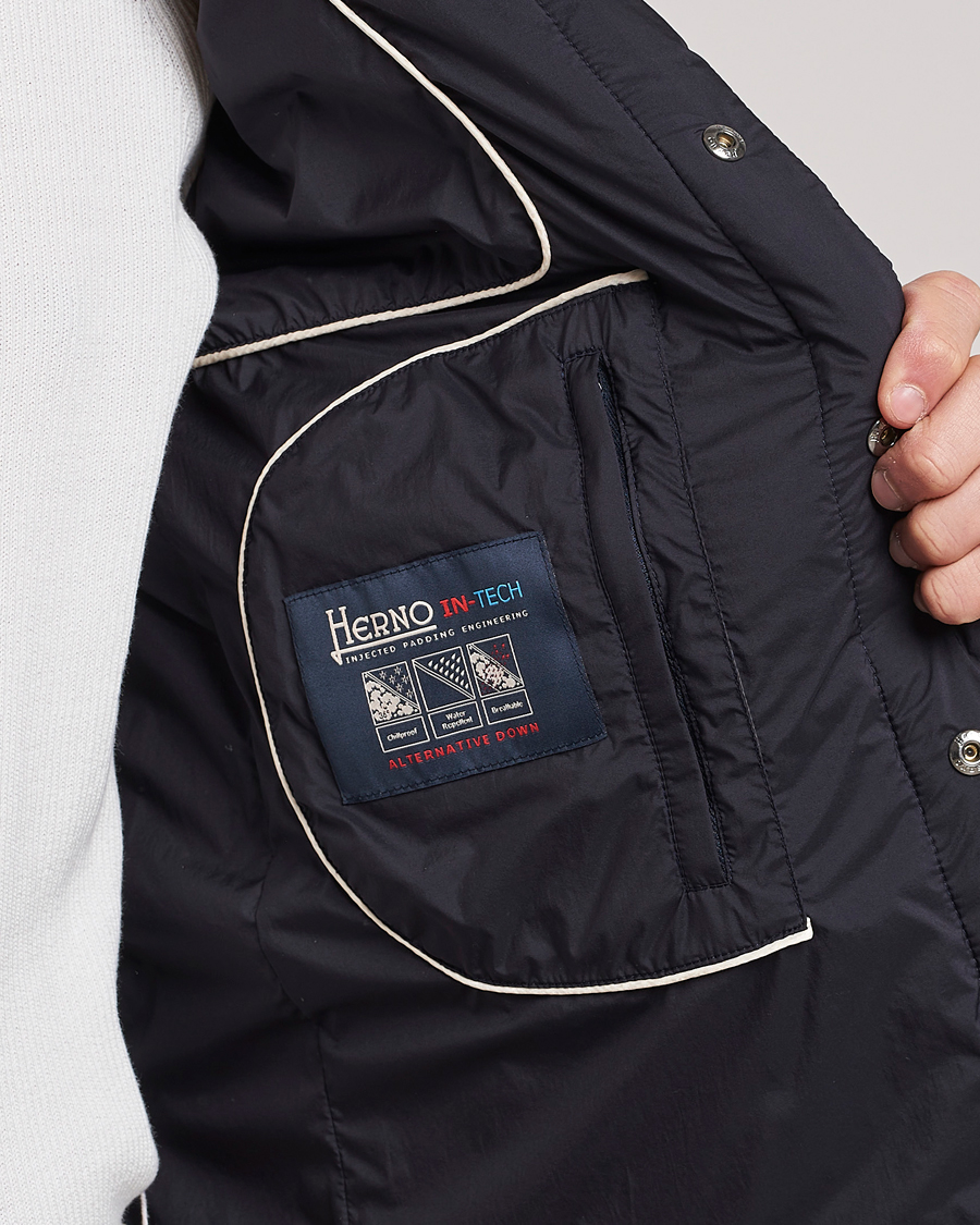 Uomini | Gilet | Herno | Nuage Matt Nylon Vest Midnight