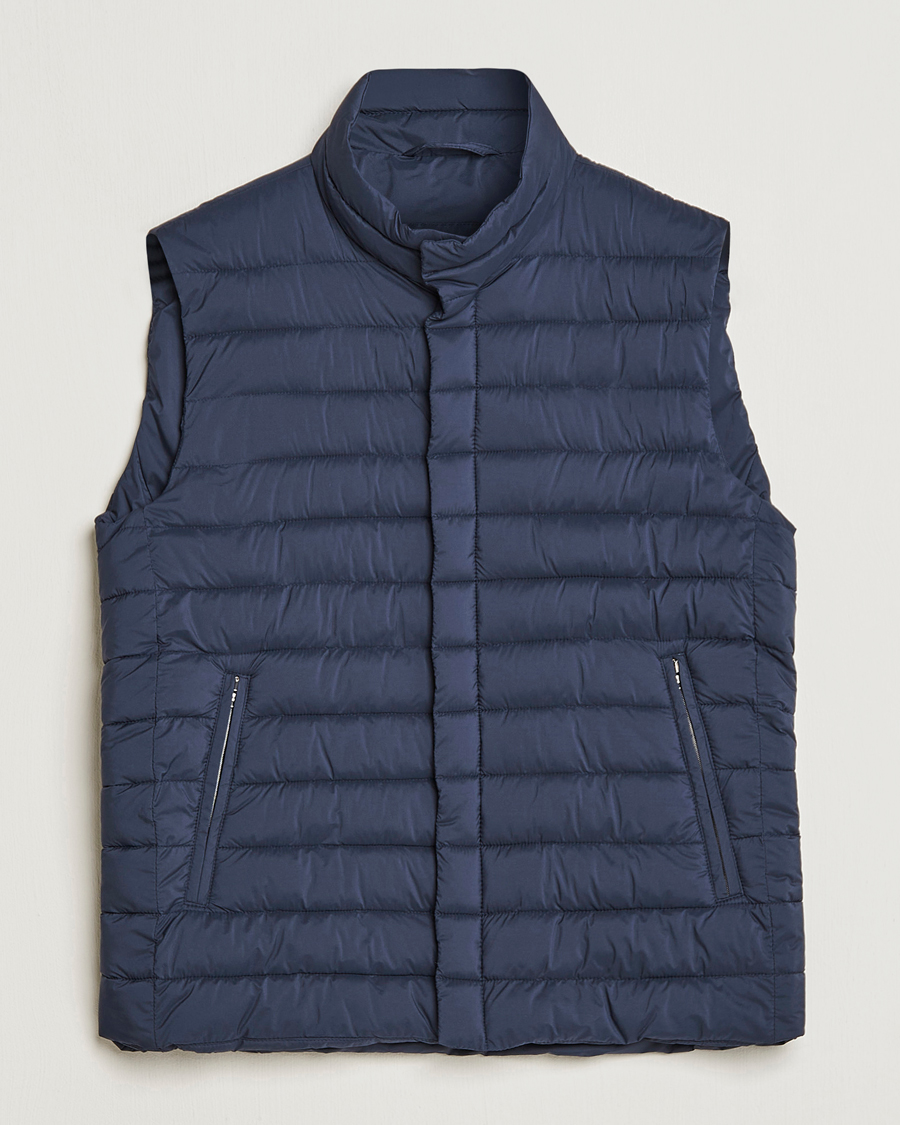 Uomini | Gilet | Herno | Nuage Matt Nylon Vest Navy